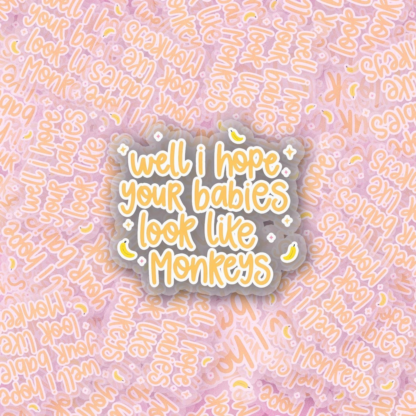 Monkey Babies 2.5'' Vinyl Sticker – (Glitter/Holographic or Glossy)