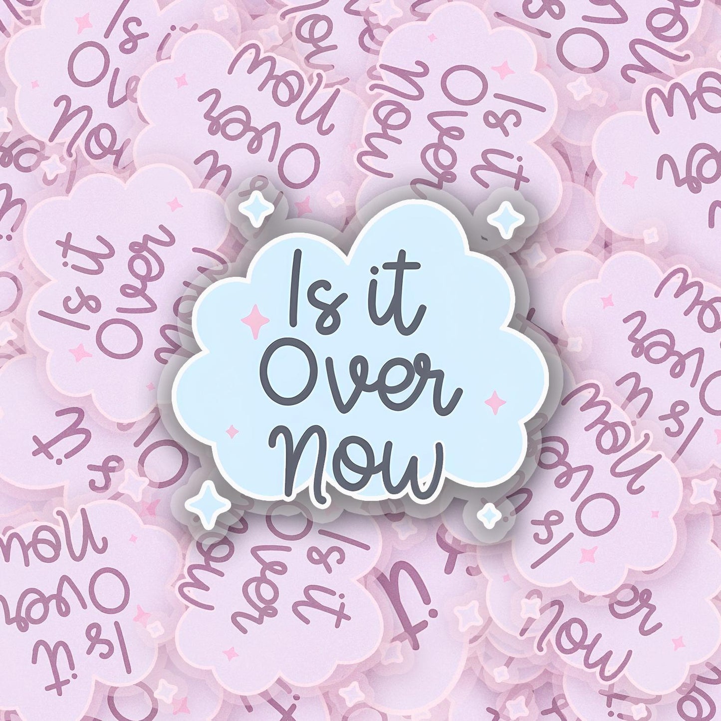 Is It Over Now 2.5'' Vinyl Sticker – (Glitter/Holographic or Glossy)