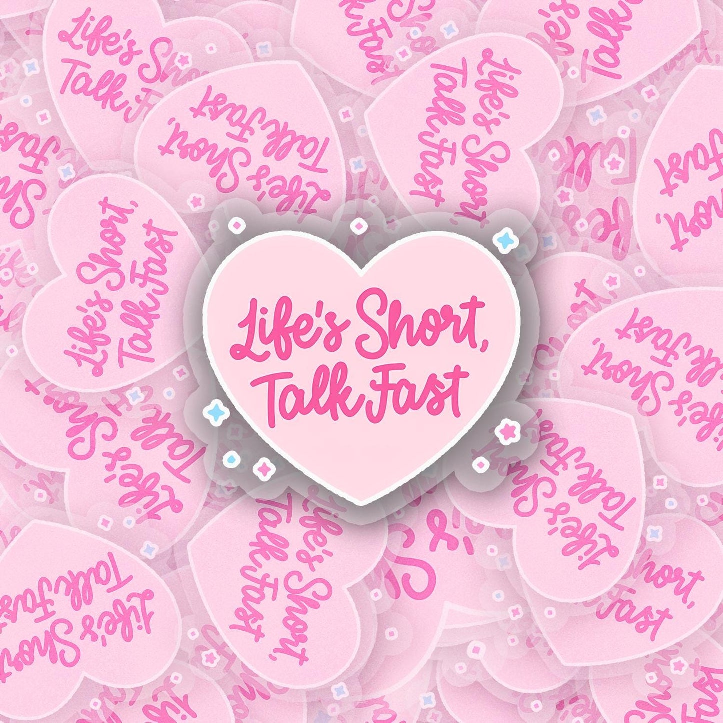 Lifes Short 2.5'' Vinyl Sticker – (Glitter/Holographic or Glossy)