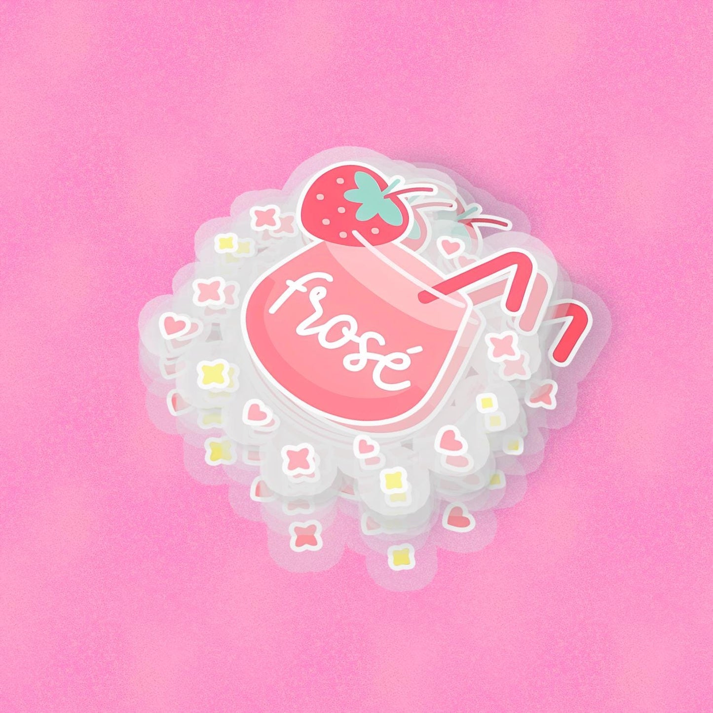 Frosé 2.5'' Vinyl Sticker – (Glitter/Holographic or Glossy)