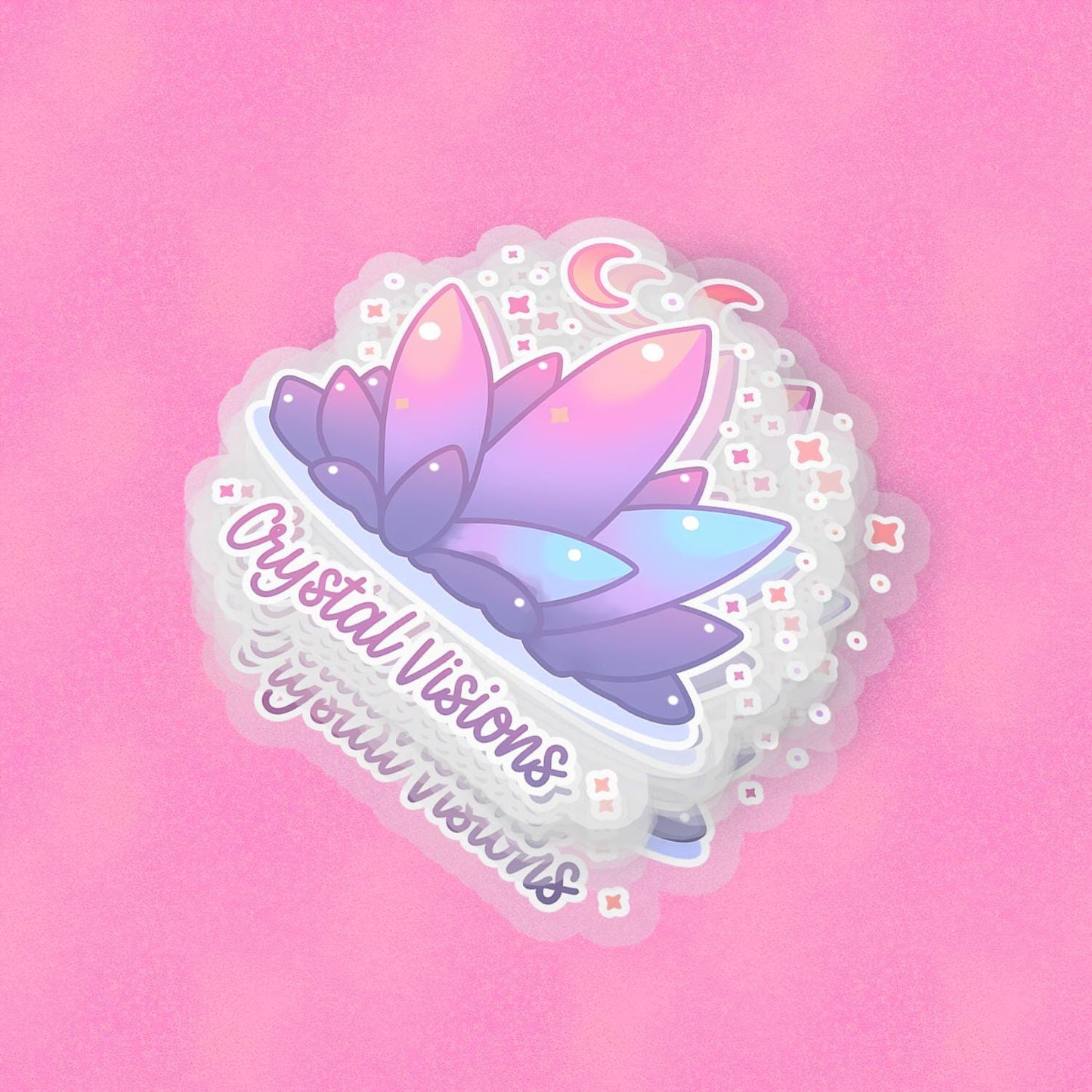 Crystal Visions 2.5'' Vinyl Sticker – (Glitter/Holographic or Glossy)