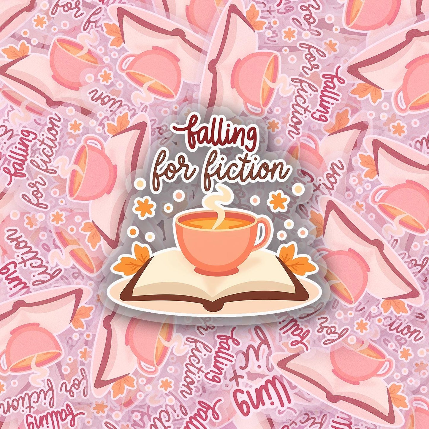 Falling For Fiction 2.5'' Vinyl Sticker – (Glitter/Holographic or Glossy)