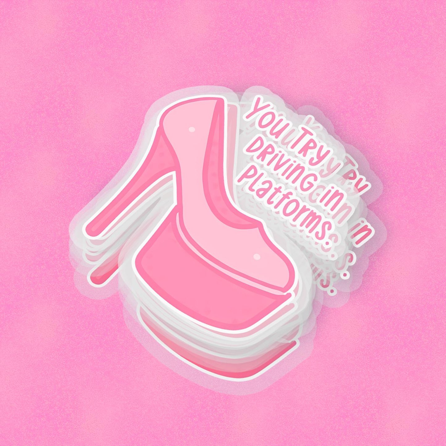 Platforms 2.5'' Vinyl Sticker – (Glitter/Holographic or Glossy)