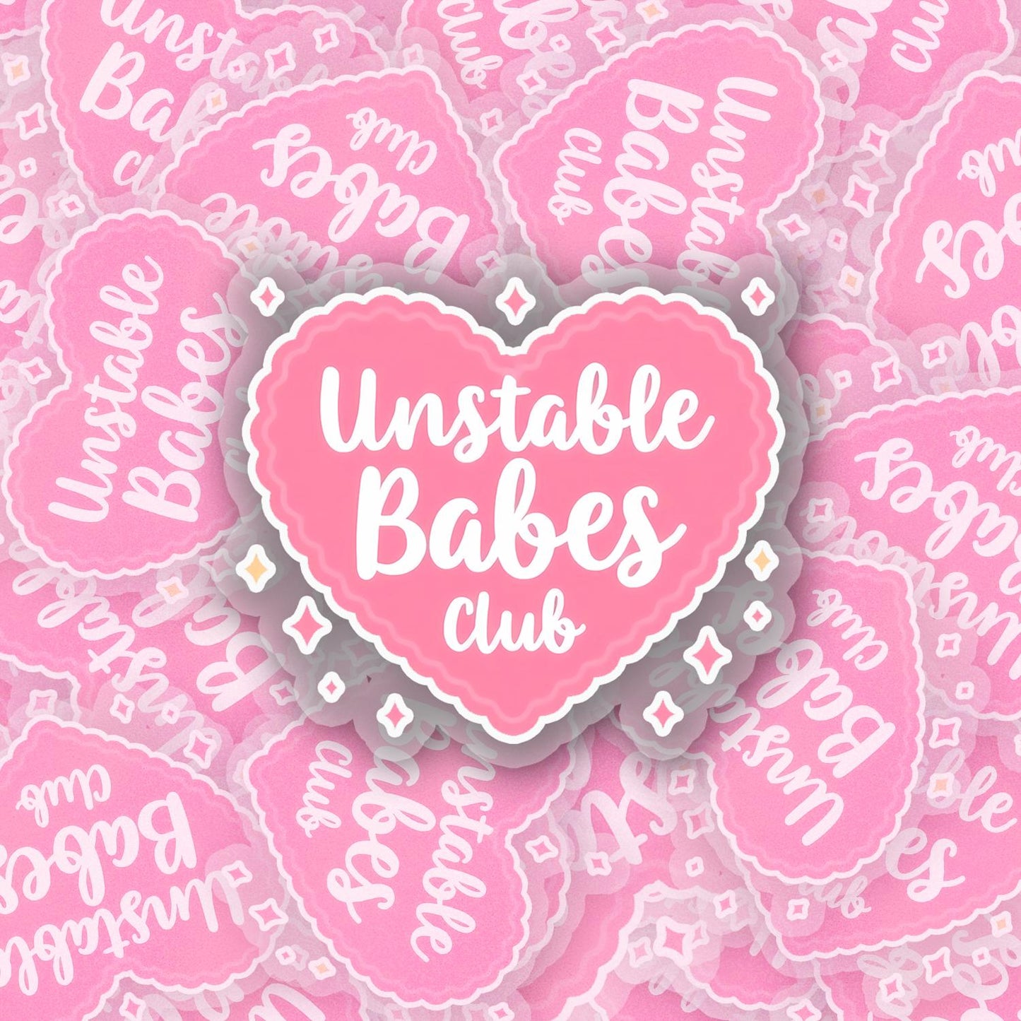 Unstable Babes Club 2.5'' Vinyl Sticker – (Glitter/Holographic or Glossy)