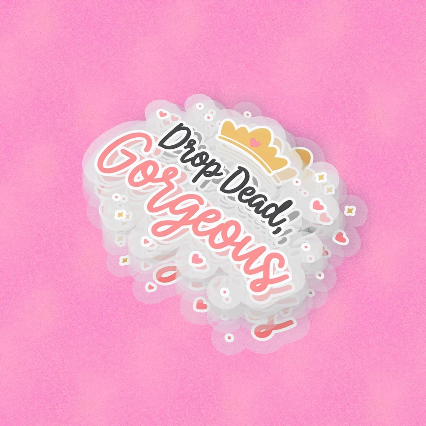 Drop Dead Gorgeous 2.5'' Vinyl Sticker – (Glitter/Holographic or Glossy)