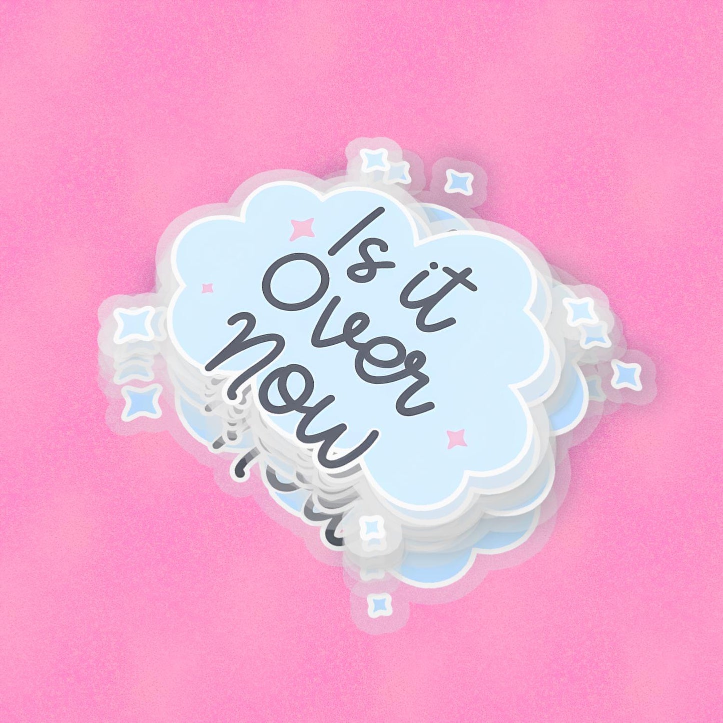 Is It Over Now 2.5'' Vinyl Sticker – (Glitter/Holographic or Glossy)