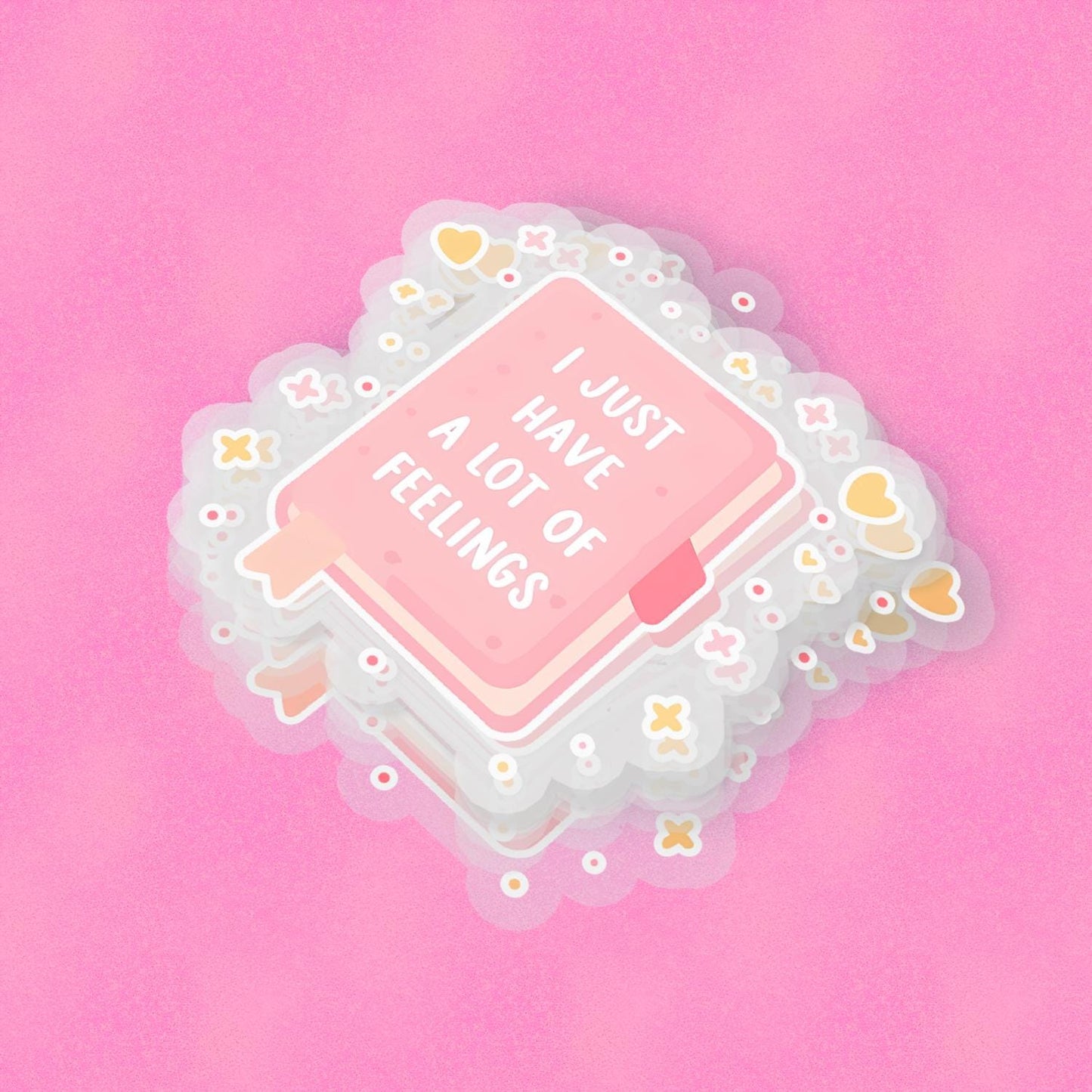 Lots of Feelings 2.5'' Vinyl Sticker – (Glitter/Holographic or Glossy)