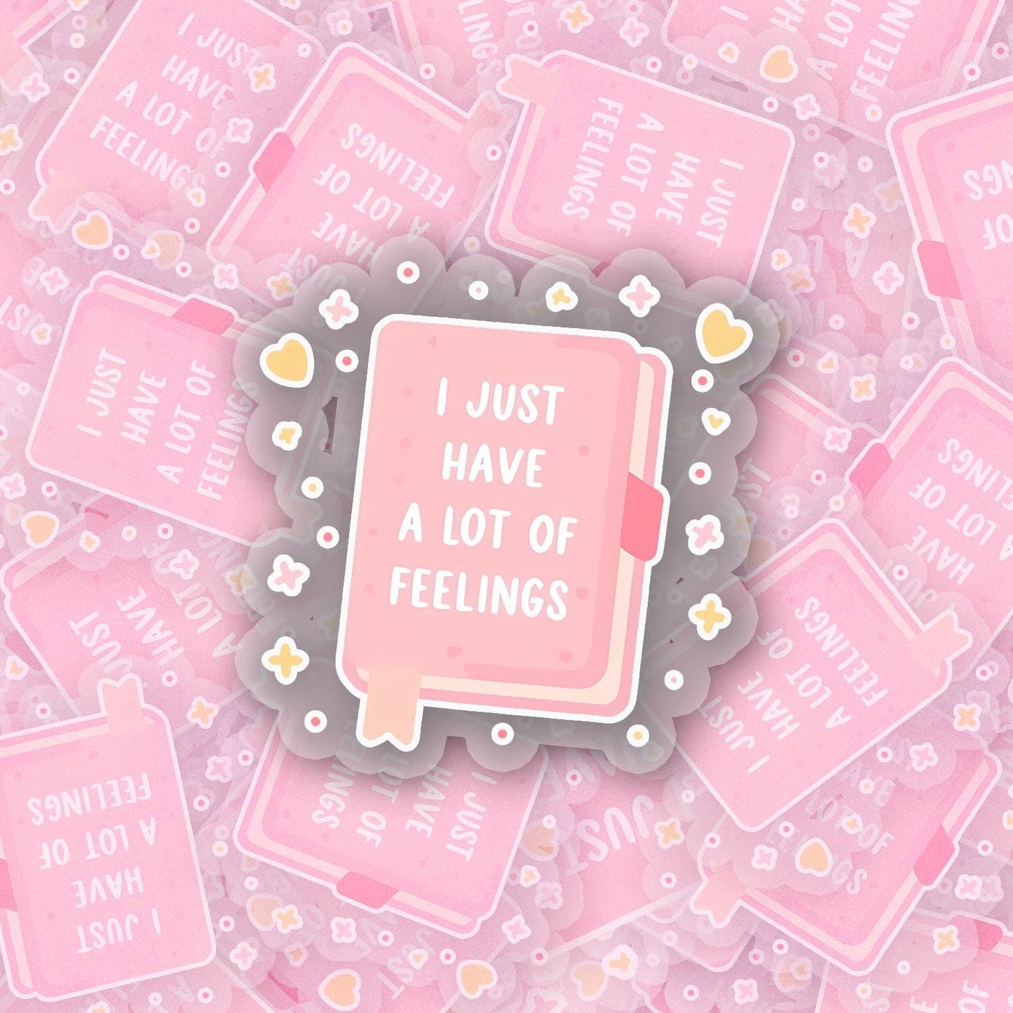 Lots of Feelings 2.5'' Vinyl Sticker – (Glitter/Holographic or Glossy)