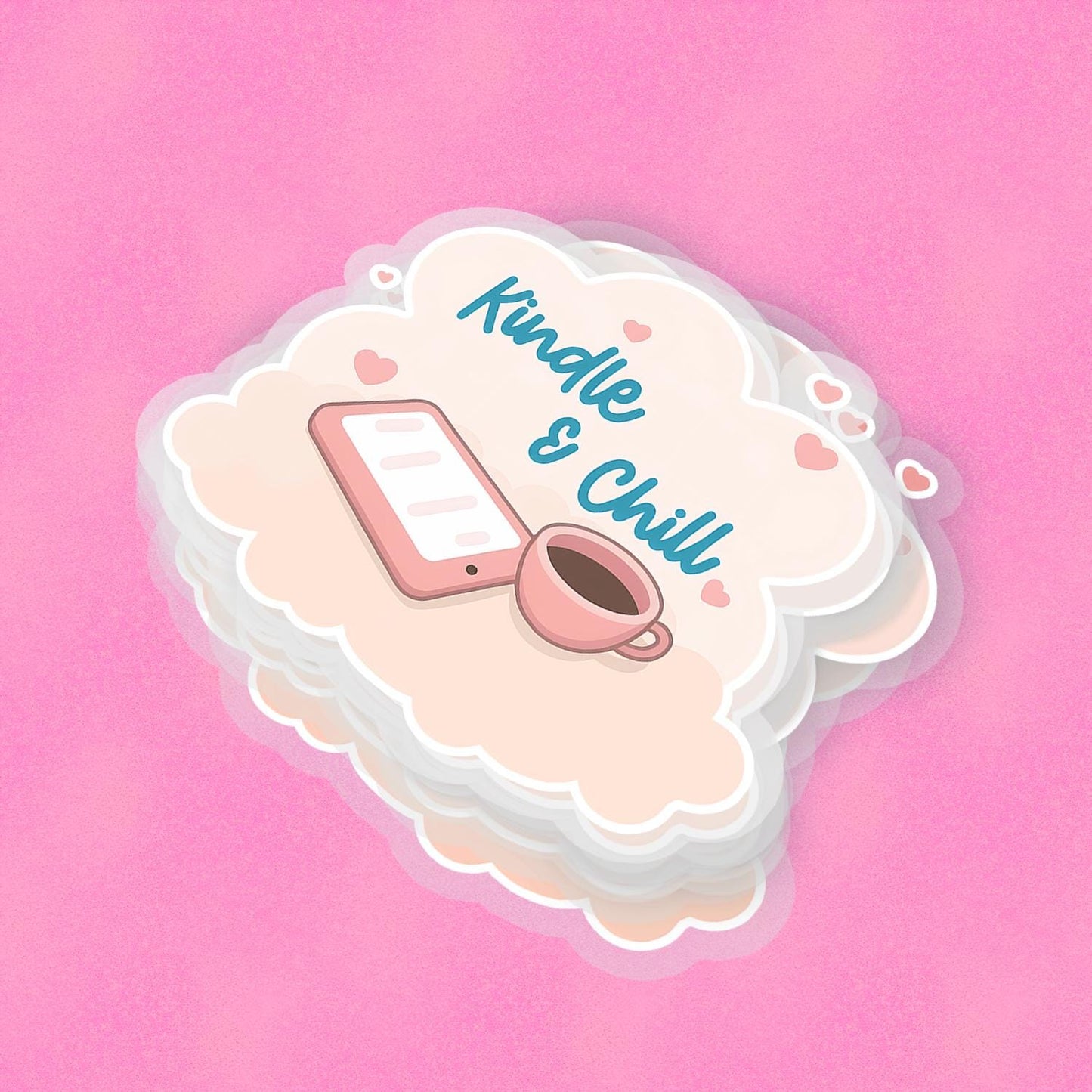 Kindle and Chill 2.5'' Vinyl Sticker – (Glitter/Holographic or Glossy)