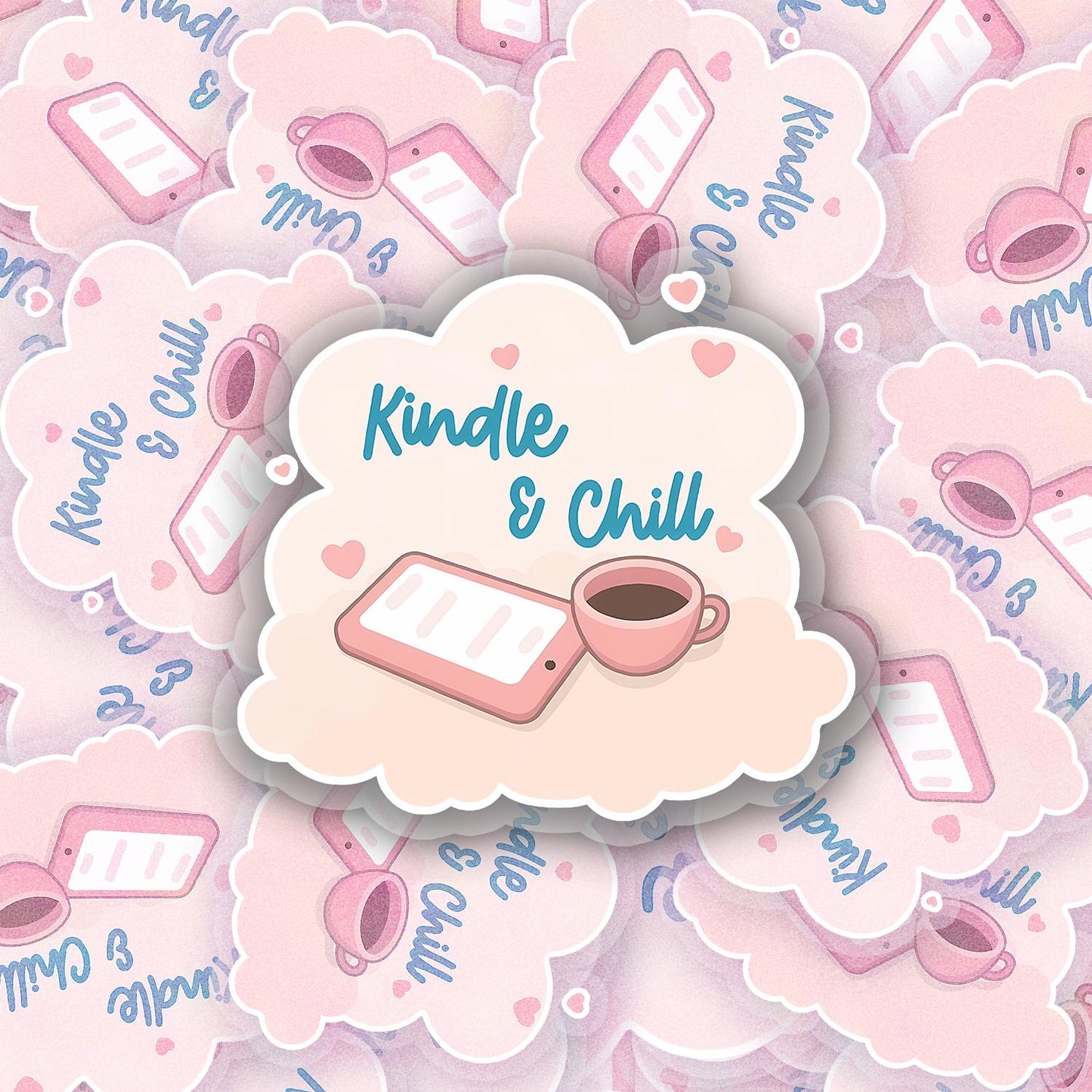 Kindle and Chill 2.5'' Vinyl Sticker – (Glitter/Holographic or Glossy)