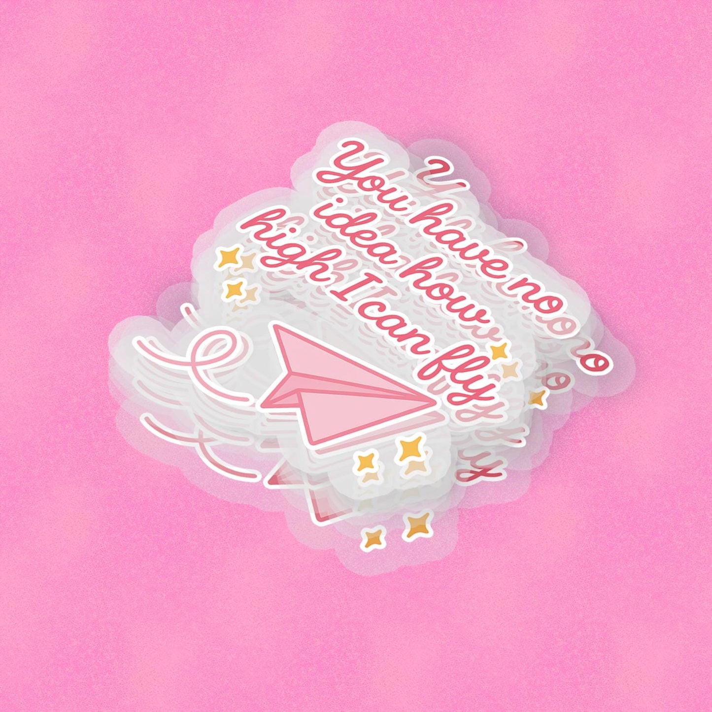 Fly High 2.5'' Vinyl Sticker – (Glitter/Holographic or Glossy)