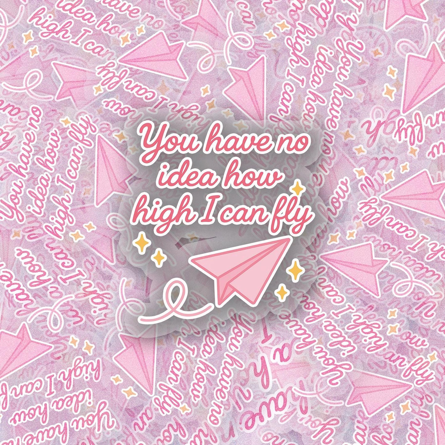 Fly High 2.5'' Vinyl Sticker – (Glitter/Holographic or Glossy)