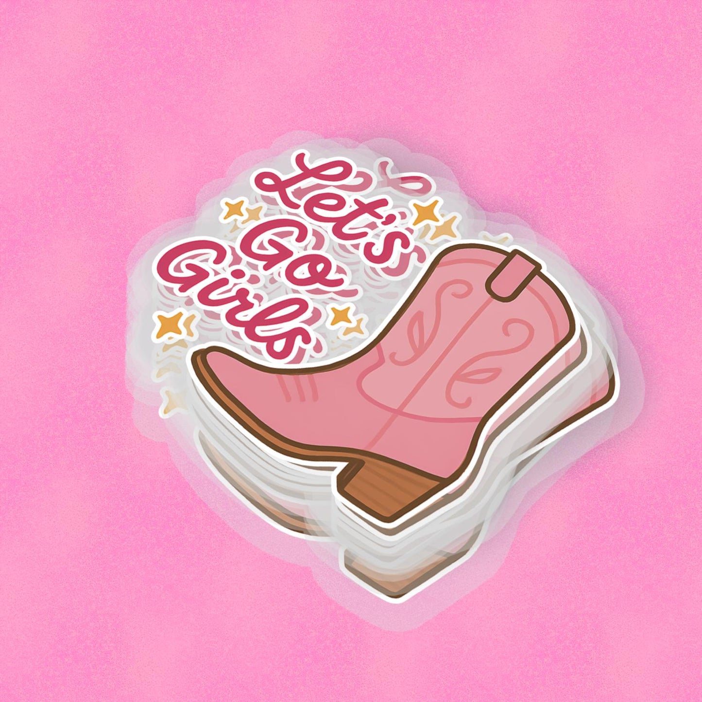 Lets Go Girls! 2.5'' Vinyl Sticker – (Glitter/Holographic or Glossy)