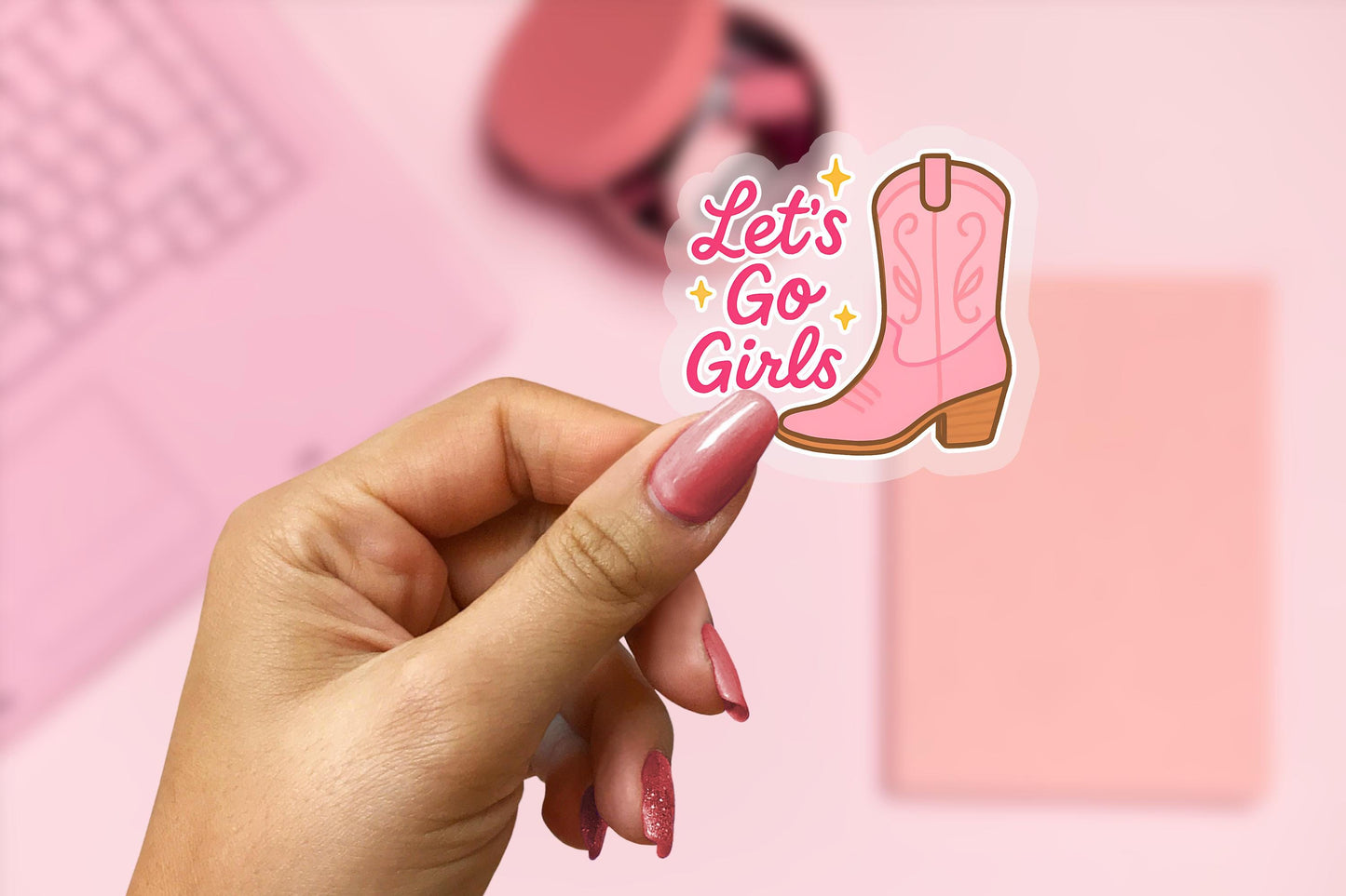 Lets Go Girls! 2.5'' Vinyl Sticker – (Glitter/Holographic or Glossy)
