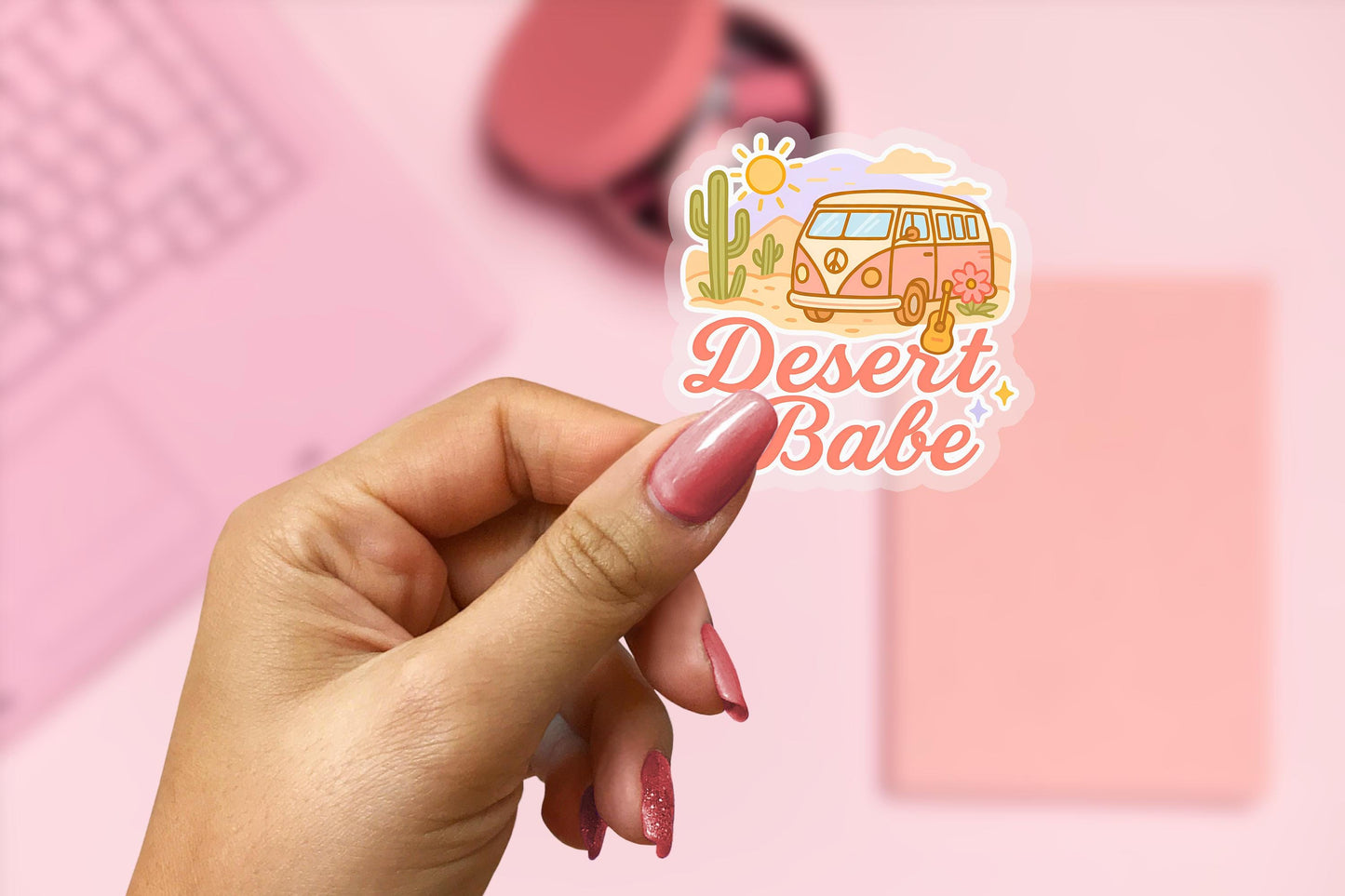 Desert Babe 2.5'' Vinyl Sticker – (Glitter/Holographic or Glossy)