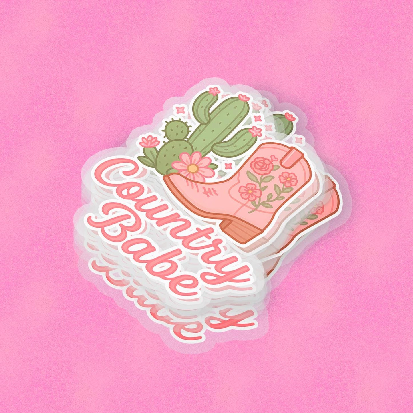 Country Babe 2.5'' Vinyl Sticker – (Glitter/Holographic or Glossy)