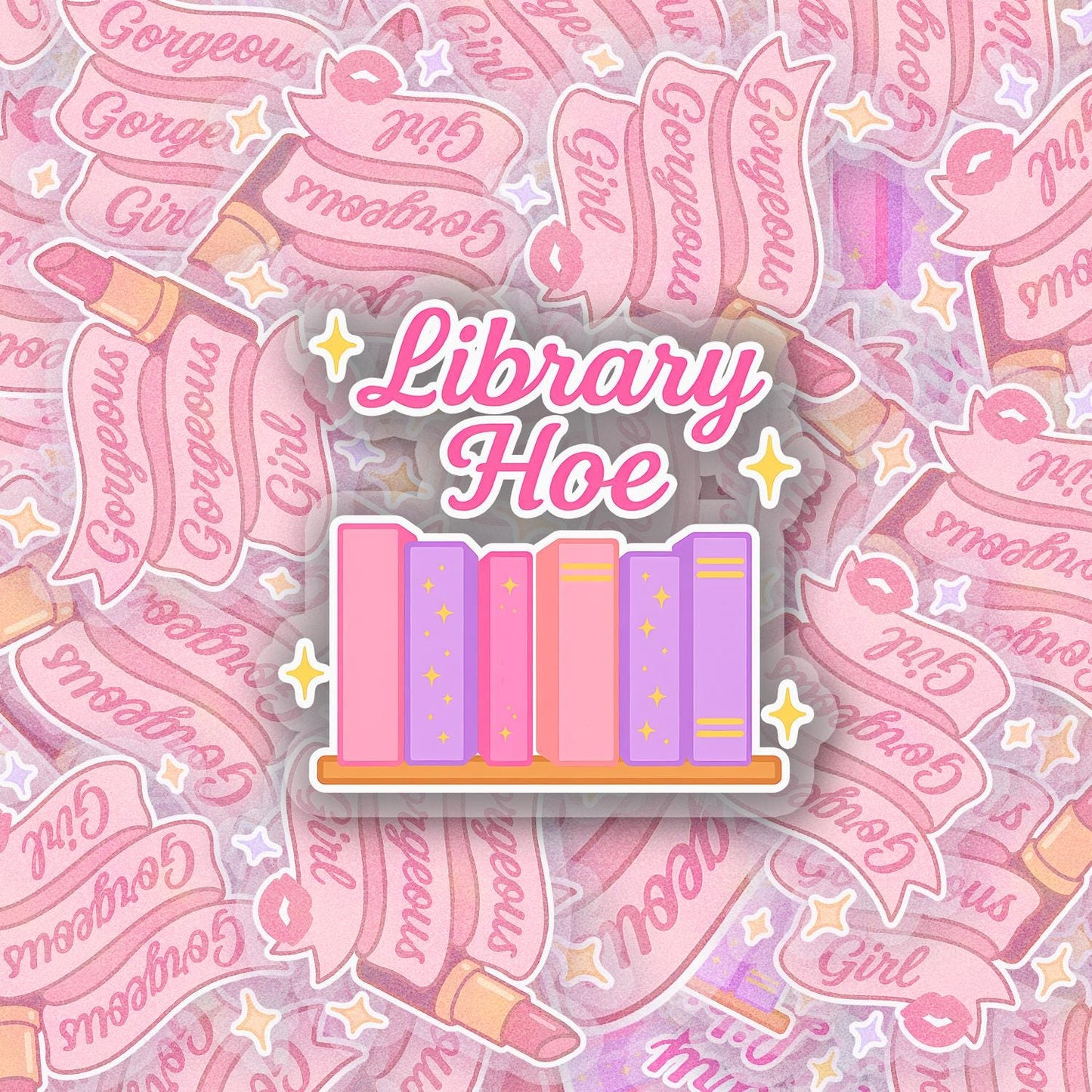 Library H*e 2.5'' Vinyl Sticker – (Glitter/Holographic or Glossy)