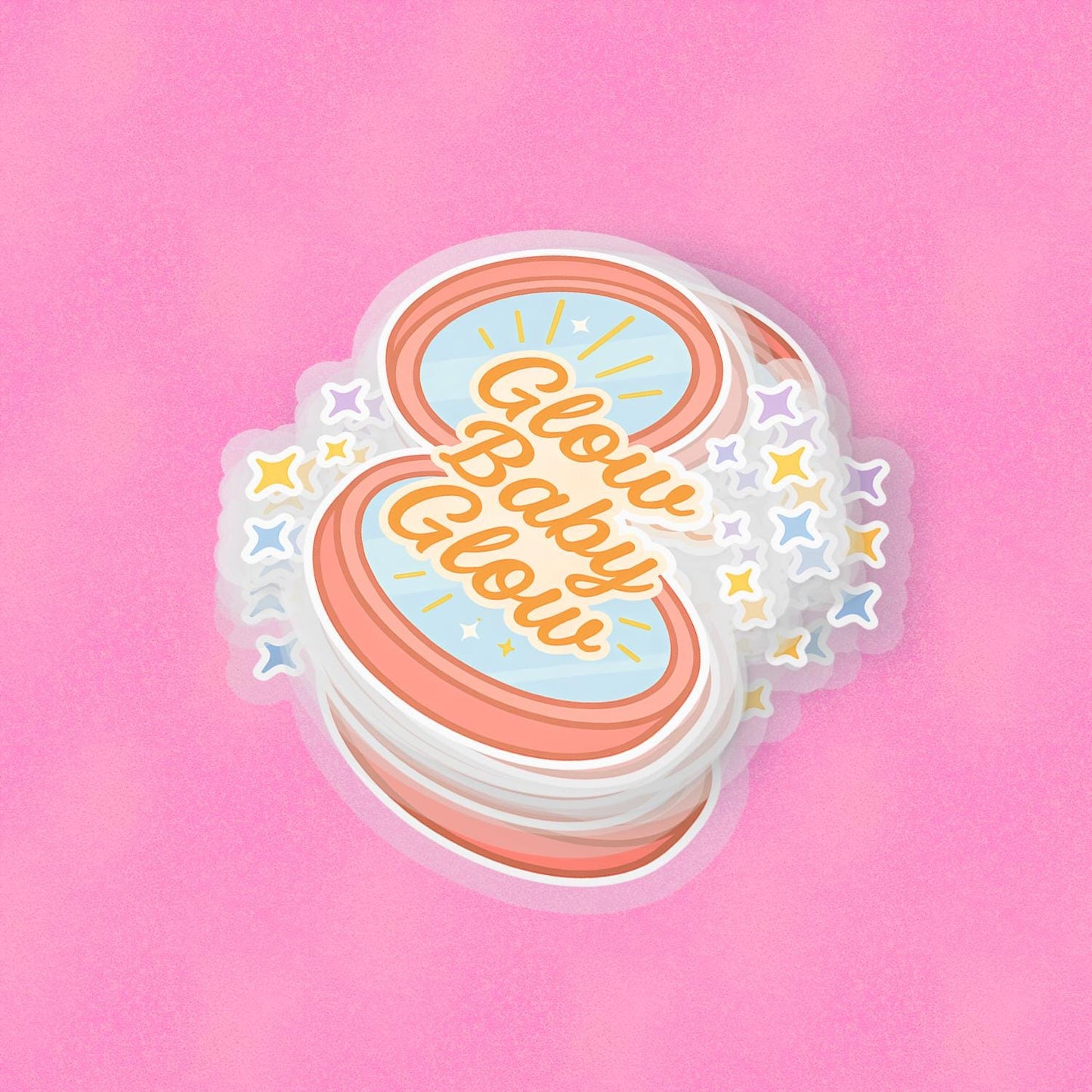 Glow Baby Glow 2.5'' Vinyl Sticker – (Glitter/Holographic or Glossy)