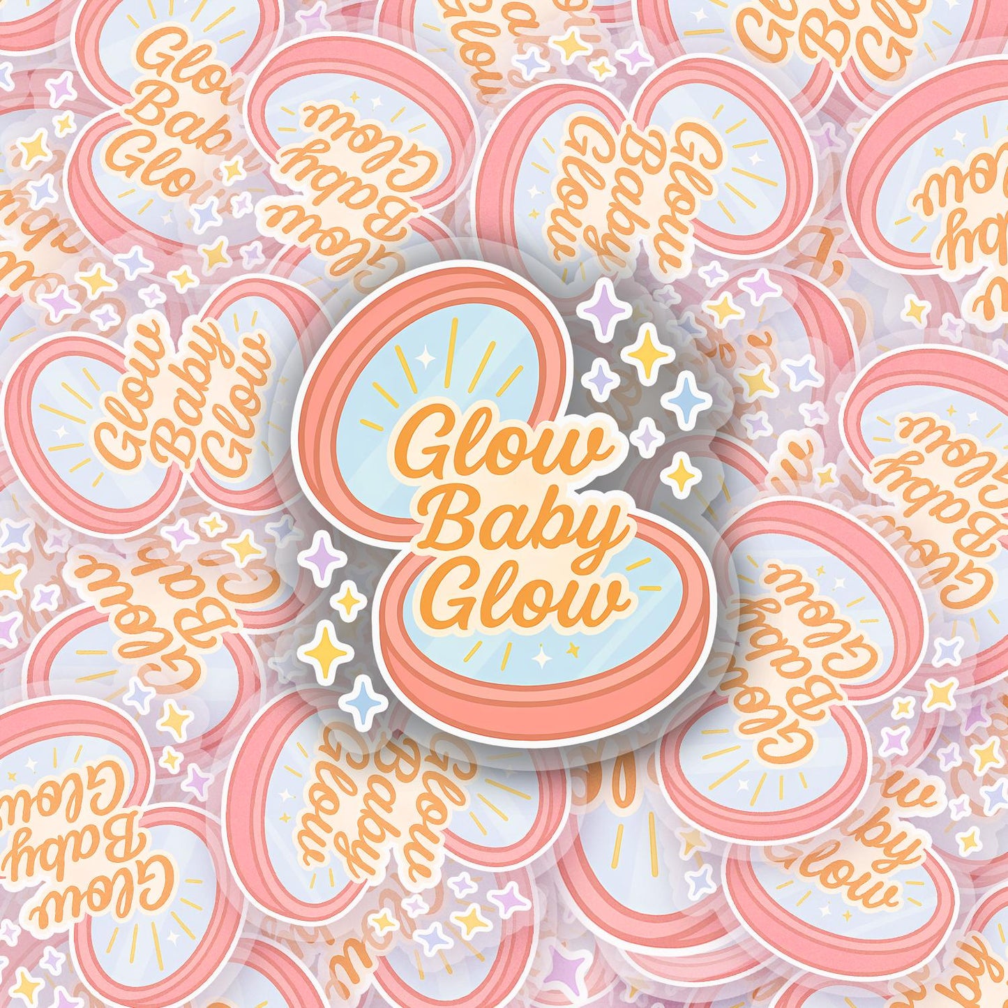 Glow Baby Glow 2.5'' Vinyl Sticker – (Glitter/Holographic or Glossy)