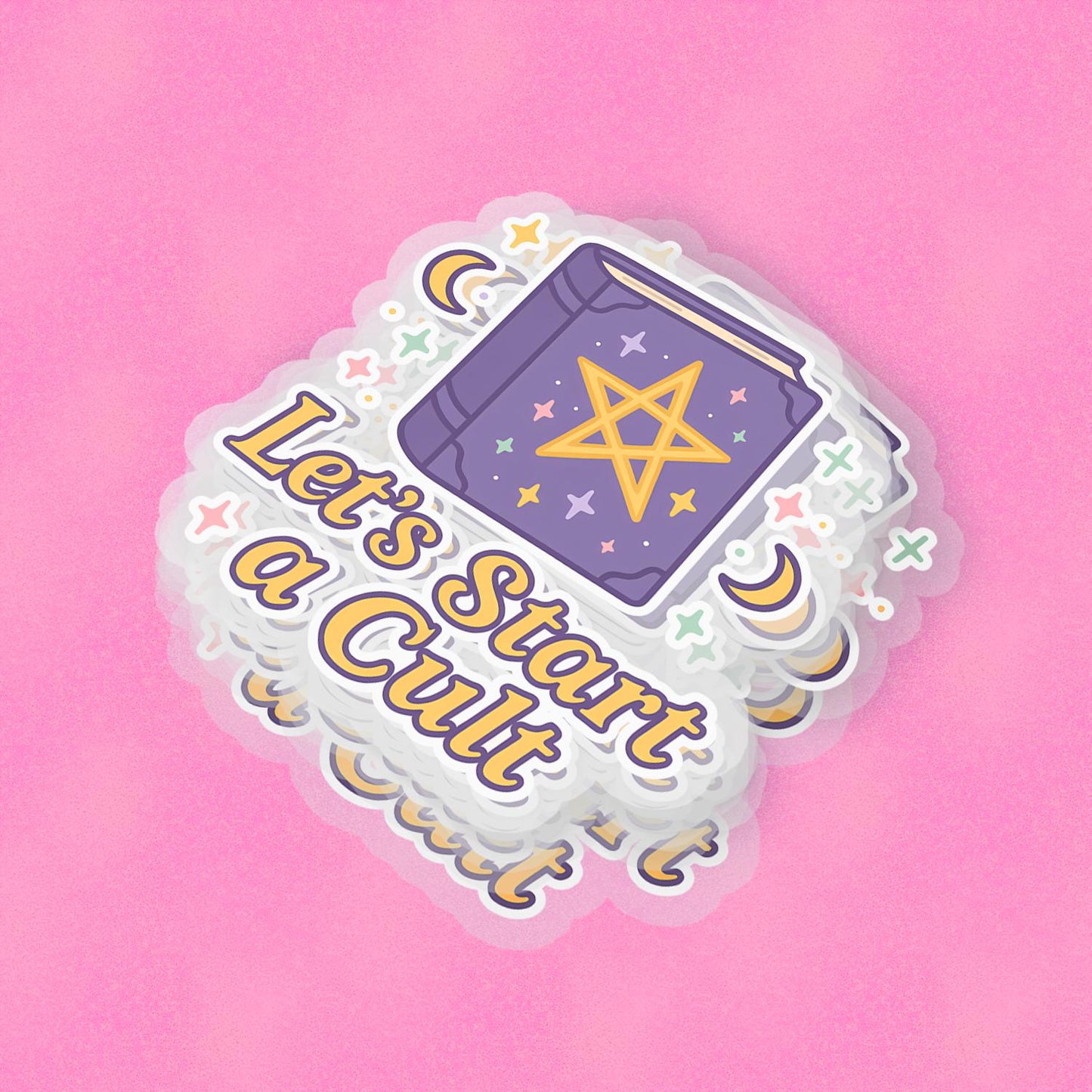 Start a Cult 2.5'' Vinyl Sticker – (Glitter/Holographic or Glossy)