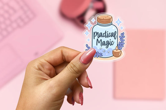 Practical Magic 2.5'' Vinyl Sticker – (Glitter/Holographic or Glossy)