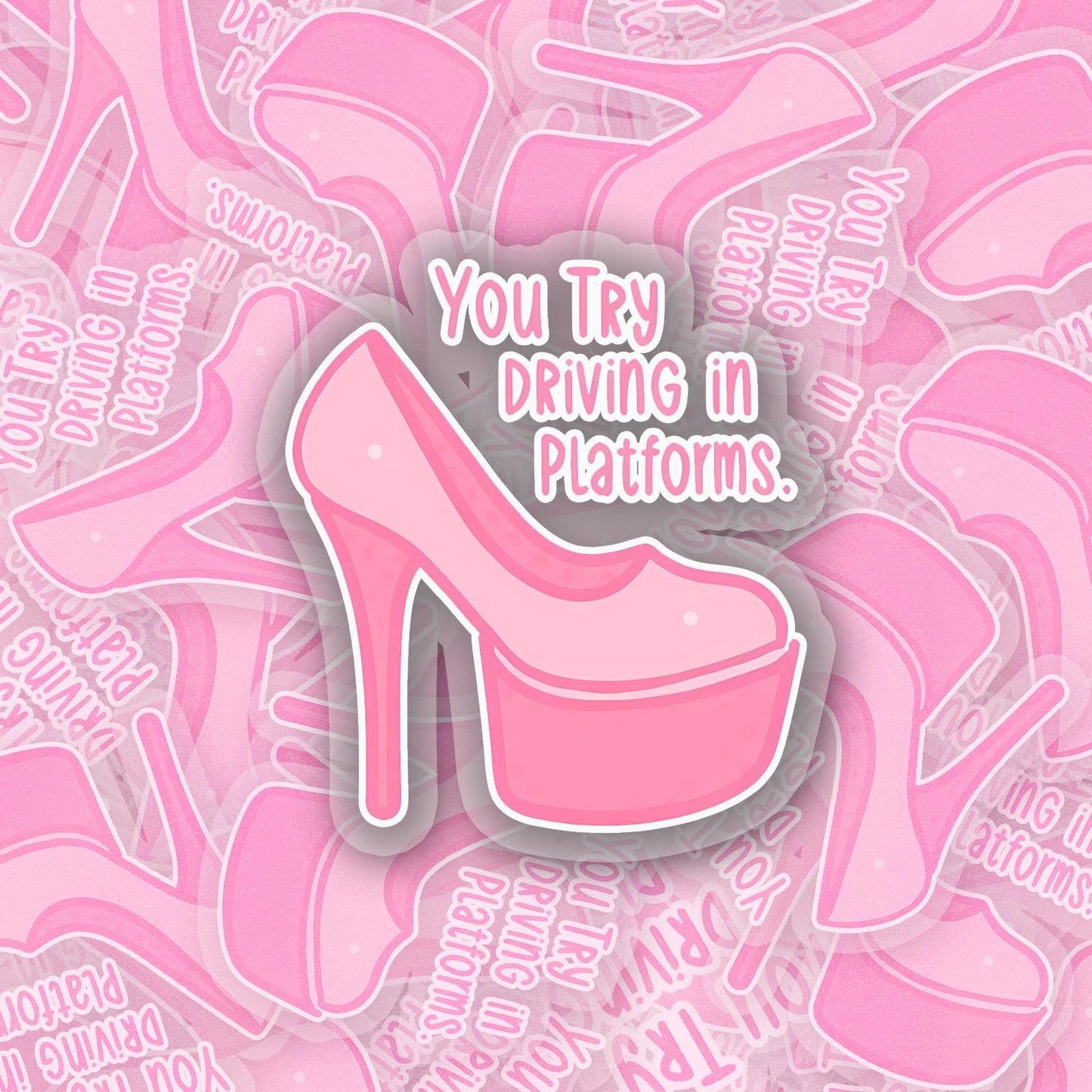 Platforms 2.5'' Vinyl Sticker –  (Glitter/Holographic or Glossy)