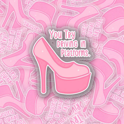 Platforms 2.5'' Vinyl Sticker –  (Glitter/Holographic or Glossy)