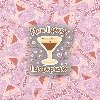 Espresso 2.5'' Vinyl Sticker –  (Glitter/Holographic or Glossy)
