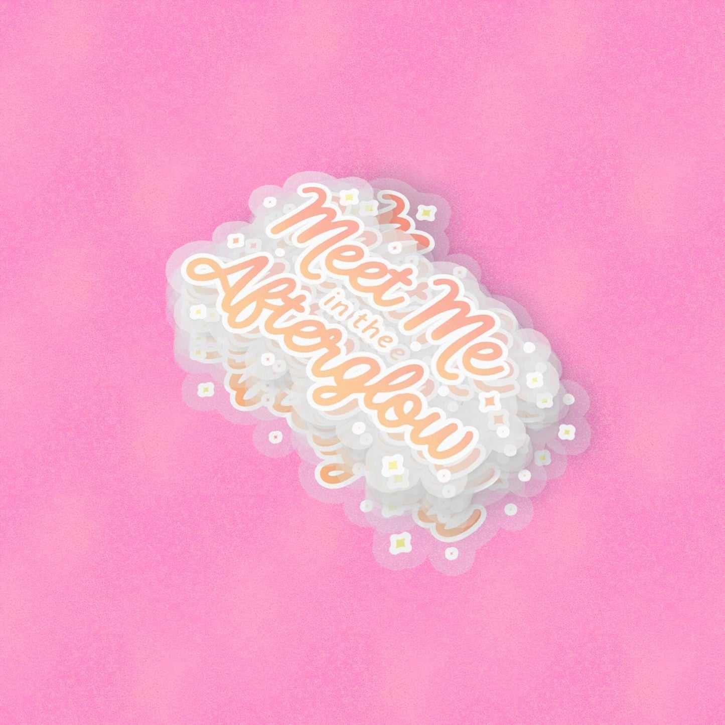 Meet Me in the Afterglow 2.5'' Vinyl Sticker – (Glitter/Holographic or Glossy)