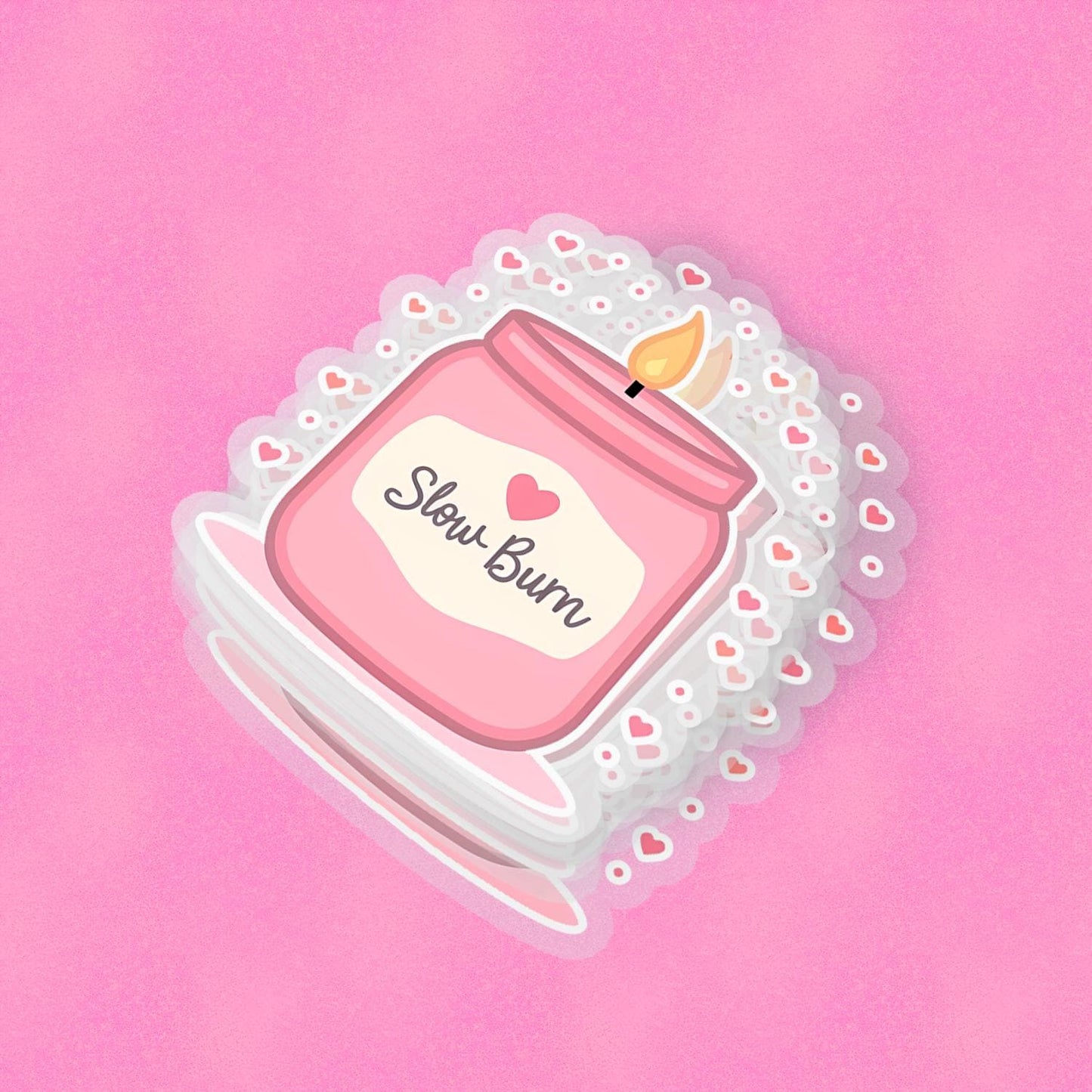 Slow Burn 2.5'' Vinyl Sticker –  (Glitter/Holographic or Glossy)