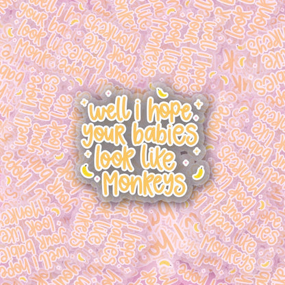 Monkey Babies 2.5'' Vinyl Sticker –  (Glitter/Holographic or Glossy)