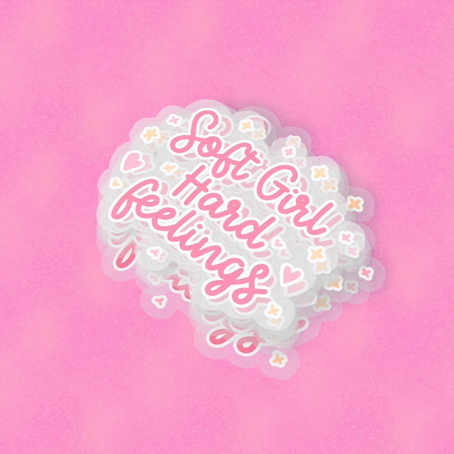 Soft Girl 2.5'' Vinyl Sticker – (Glitter/Holographic or Glossy)