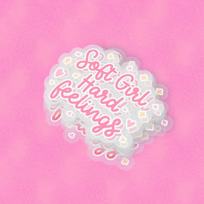 Soft Girl 2.5'' Vinyl Sticker – (Glitter/Holographic or Glossy)