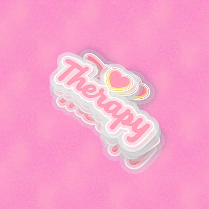 Therapy 2.5'' Vinyl Sticker –  (Glitter/Holographic or Glossy)