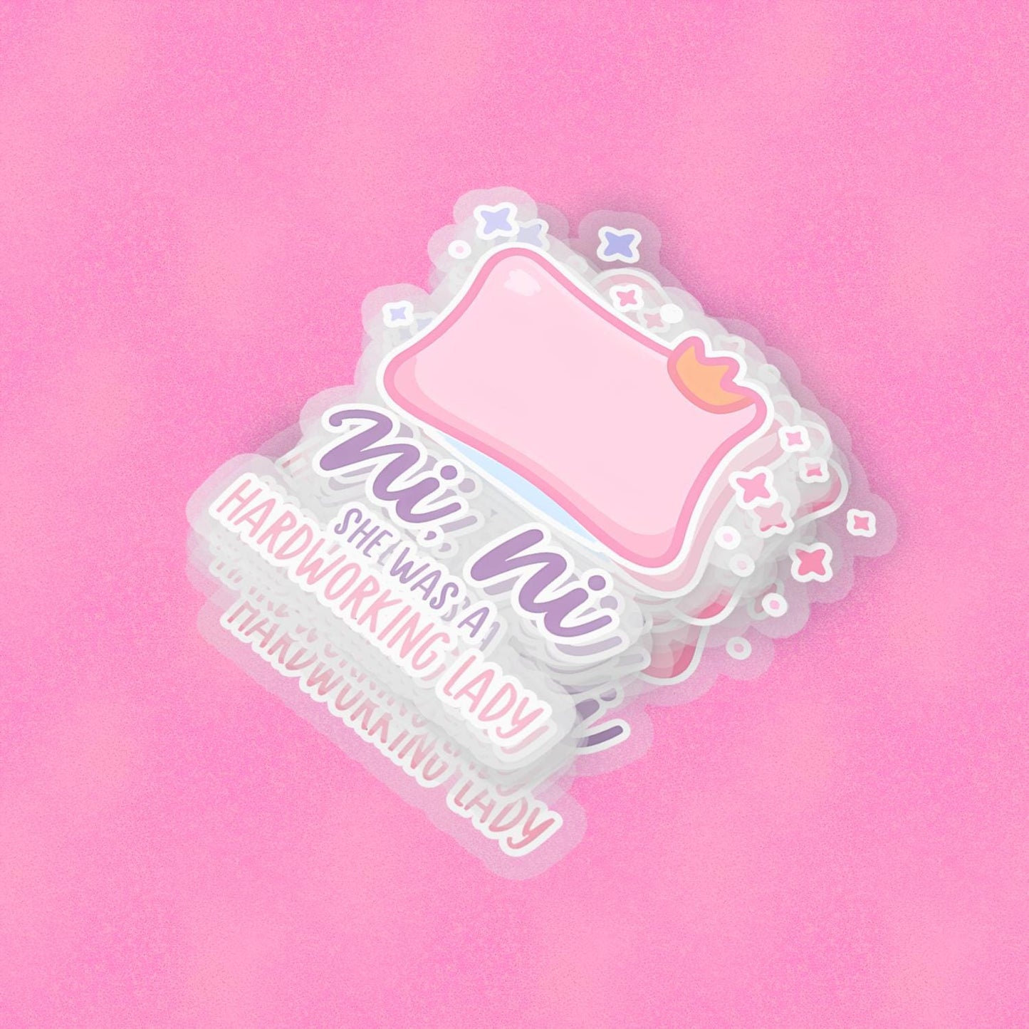 NiNi 2.5'' Vinyl Sticker – (Glitter/Holographic or Glossy)