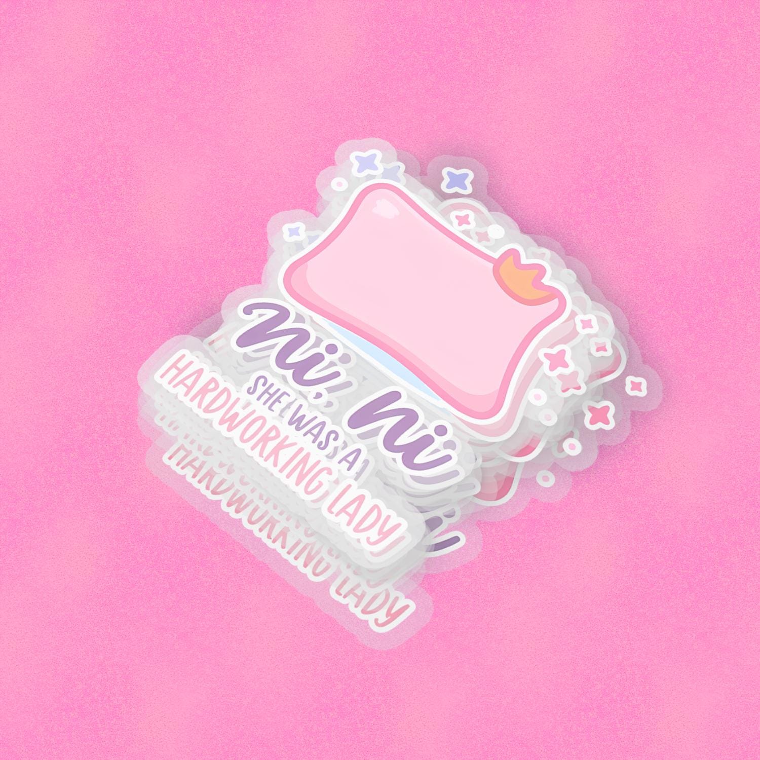 NiNi 2.5'' Vinyl Sticker – (Glitter/Holographic or Glossy)