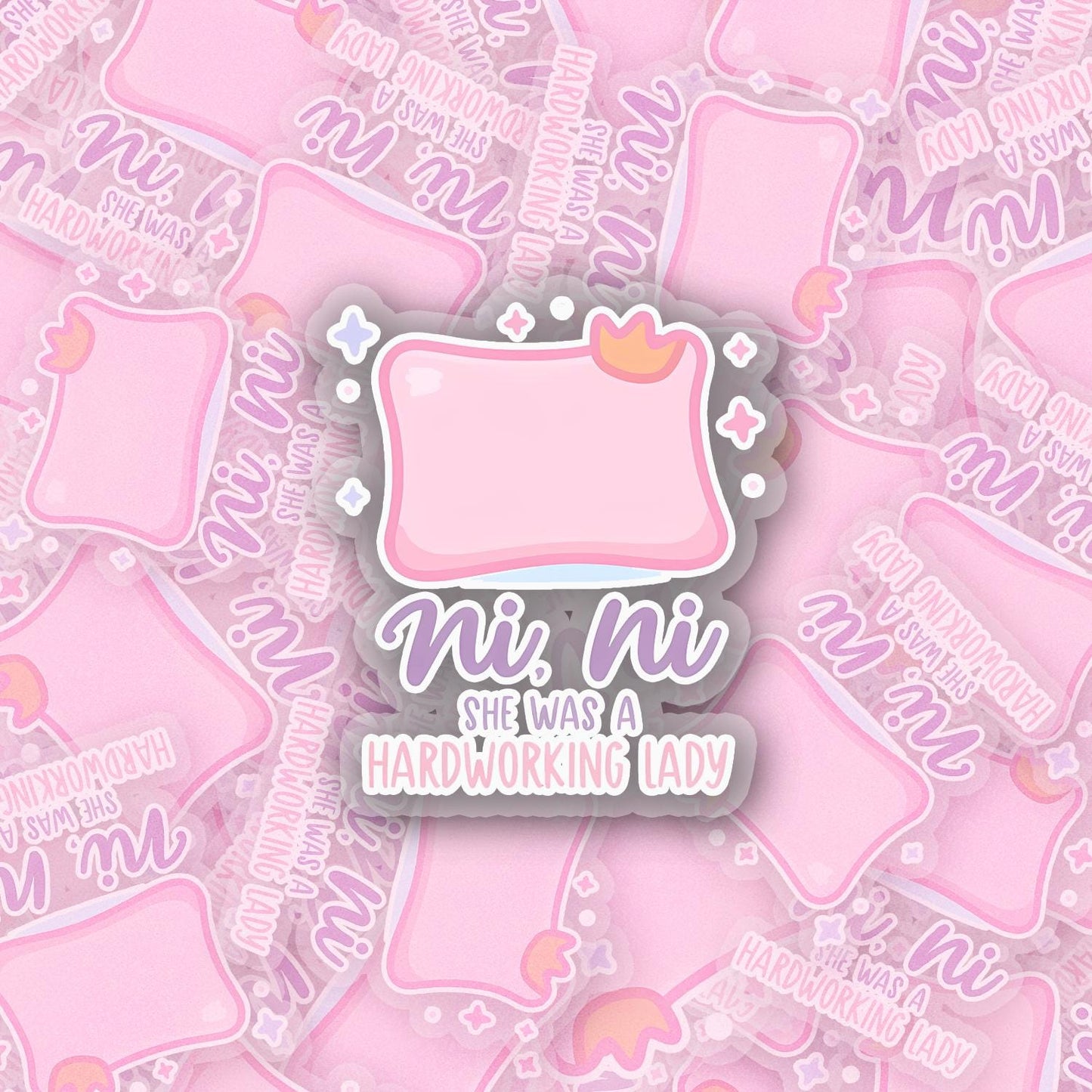 NiNi 2.5'' Vinyl Sticker –  (Glitter/Holographic or Glossy)