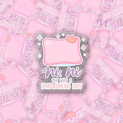 NiNi 2.5'' Vinyl Sticker –  (Glitter/Holographic or Glossy)