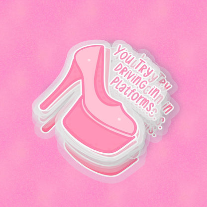 Platforms 2.5'' Vinyl Sticker –  (Glitter/Holographic or Glossy)