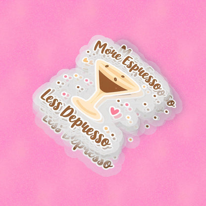 Espresso 2.5'' Vinyl Sticker –  (Glitter/Holographic or Glossy)