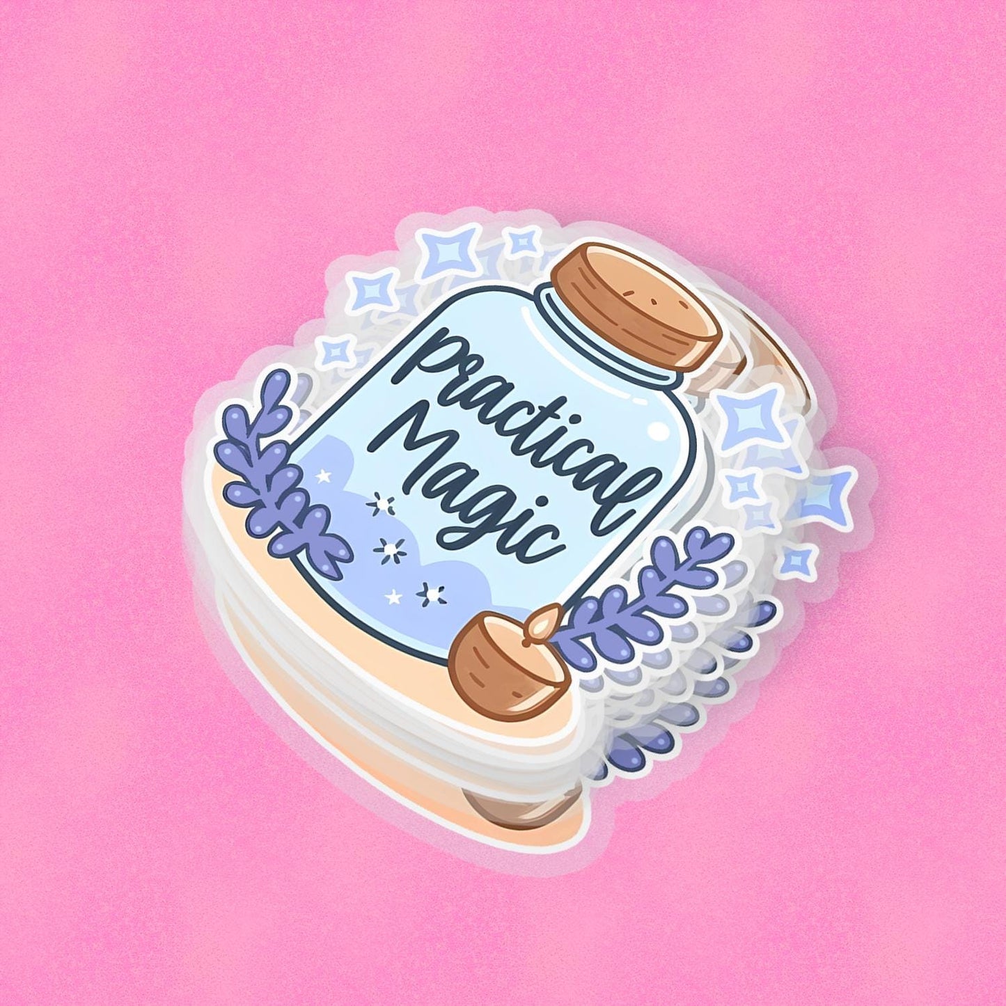 Practical Magic 2.5'' Vinyl Sticker –  (Glitter/Holographic or Glossy)