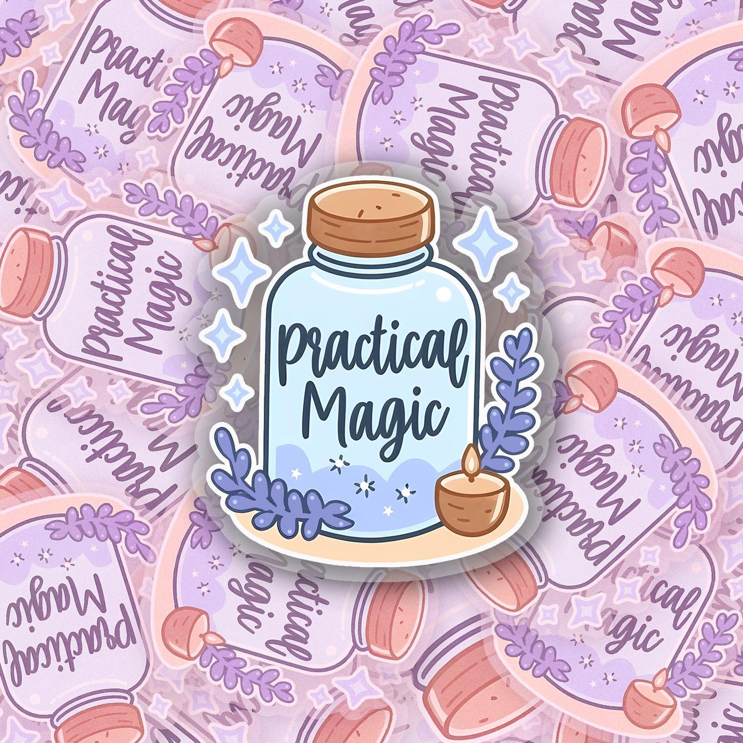 Practical Magic 2.5'' Vinyl Sticker – (Glitter/Holographic or Glossy)