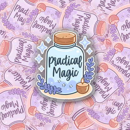 Practical Magic 2.5'' Vinyl Sticker – (Glitter/Holographic or Glossy)