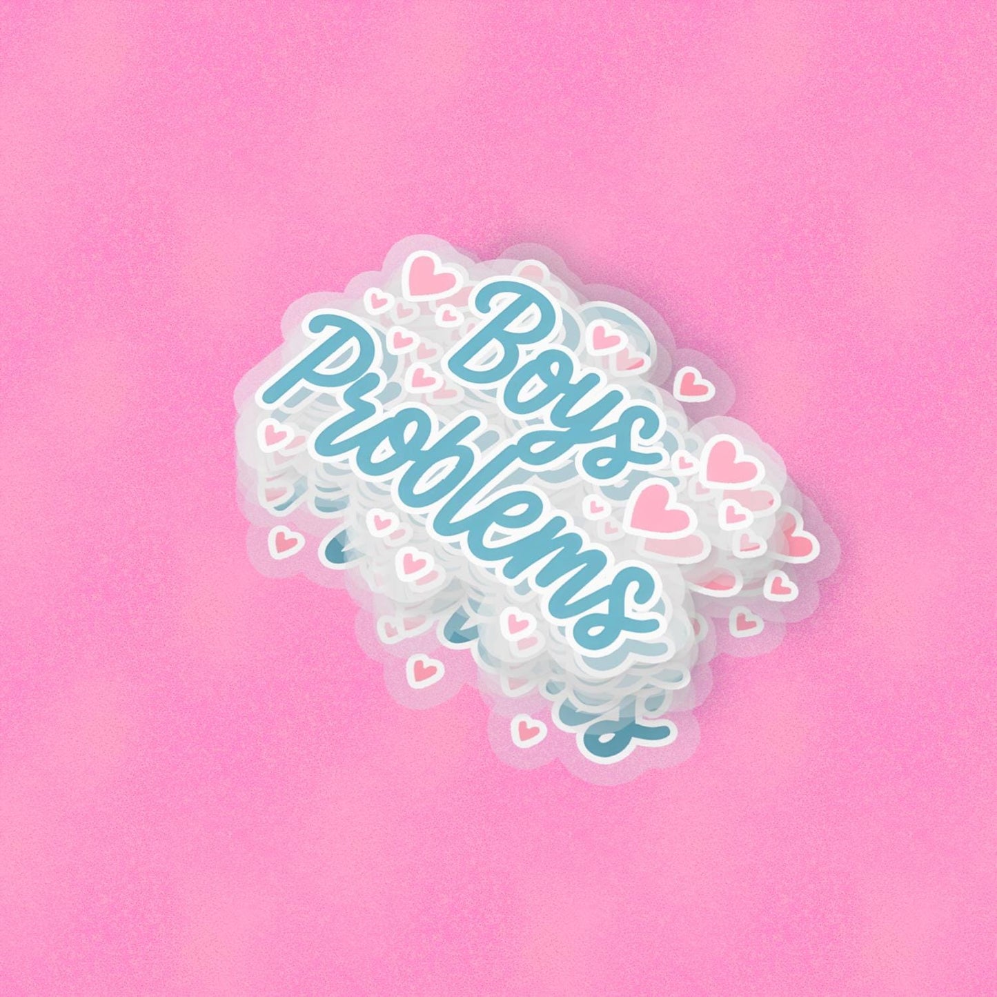 Boys Problems 2.5'' Vinyl Sticker –  (Glitter/Holographic or Glossy)