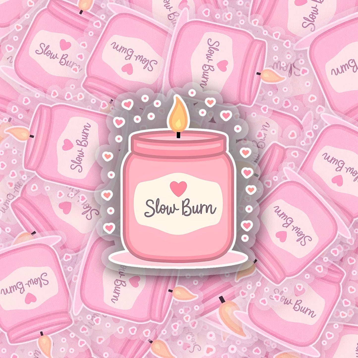 Slow Burn 2.5'' Vinyl Sticker –  (Glitter/Holographic or Glossy)
