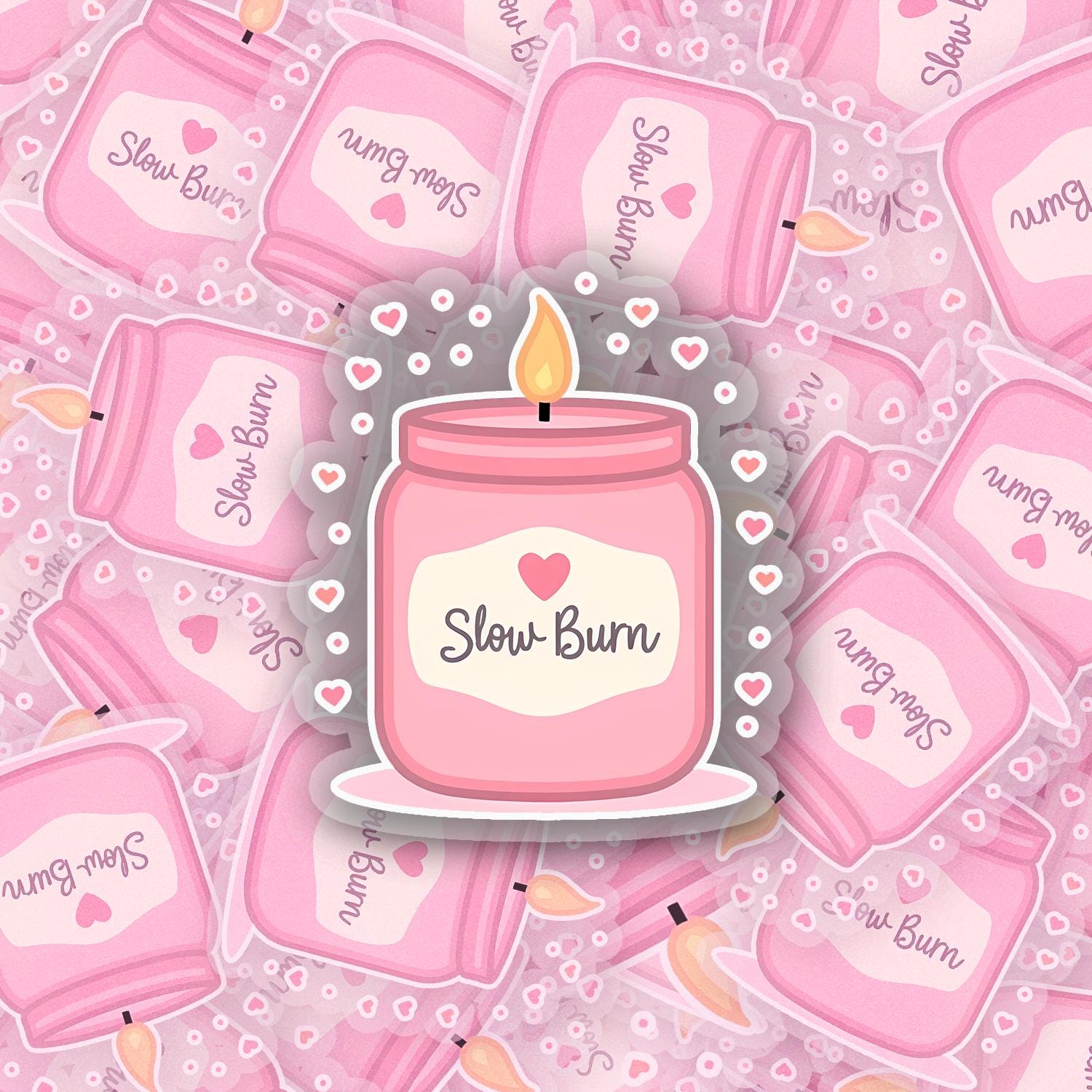 Slow Burn 2.5'' Vinyl Sticker – (Glitter/Holographic or Glossy)