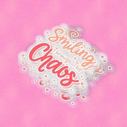 Chaos 2.5'' Vinyl Sticker –  (Glitter/Holographic or Glossy)