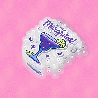 Midnight Margaritas 2.5'' Vinyl Sticker –  (Glitter/Holographic or Glossy)