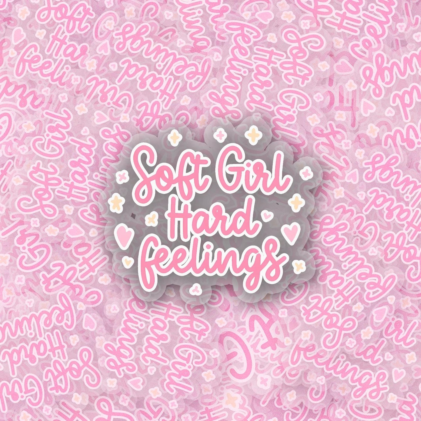 Soft Girl 2.5'' Vinyl Sticker –  (Glitter/Holographic or Glossy)