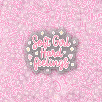 Soft Girl 2.5'' Vinyl Sticker –  (Glitter/Holographic or Glossy)